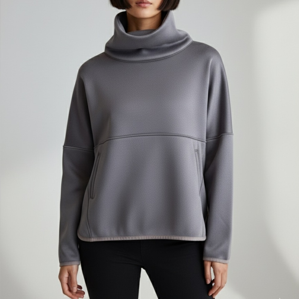 The North Face High Neck Poncho Sweater - Size S P